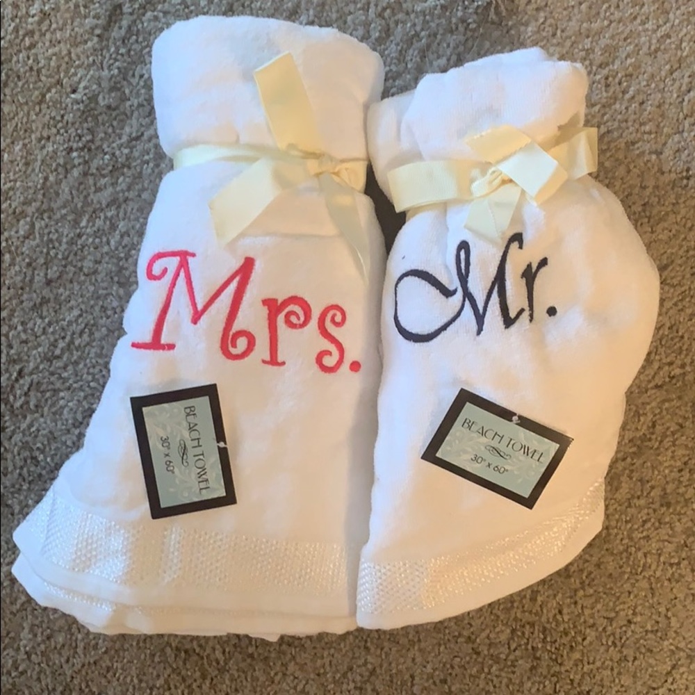Monogrammed towels